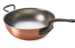 Schwerer Kupfer-Risottotopf/ Wok