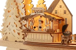 Schwibbogen Winterliche Grillhütte
