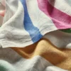 Serviette farbig gestreift