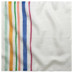 Serviette farbig gestreift
