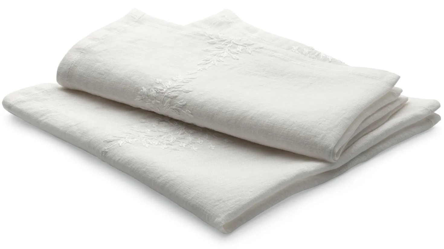 Serviette Leinen Blätterränke