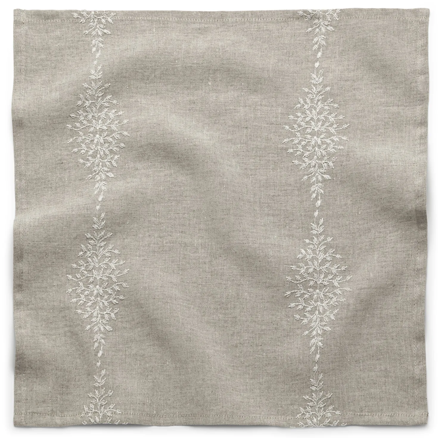Serviette Leinen Blätterränke