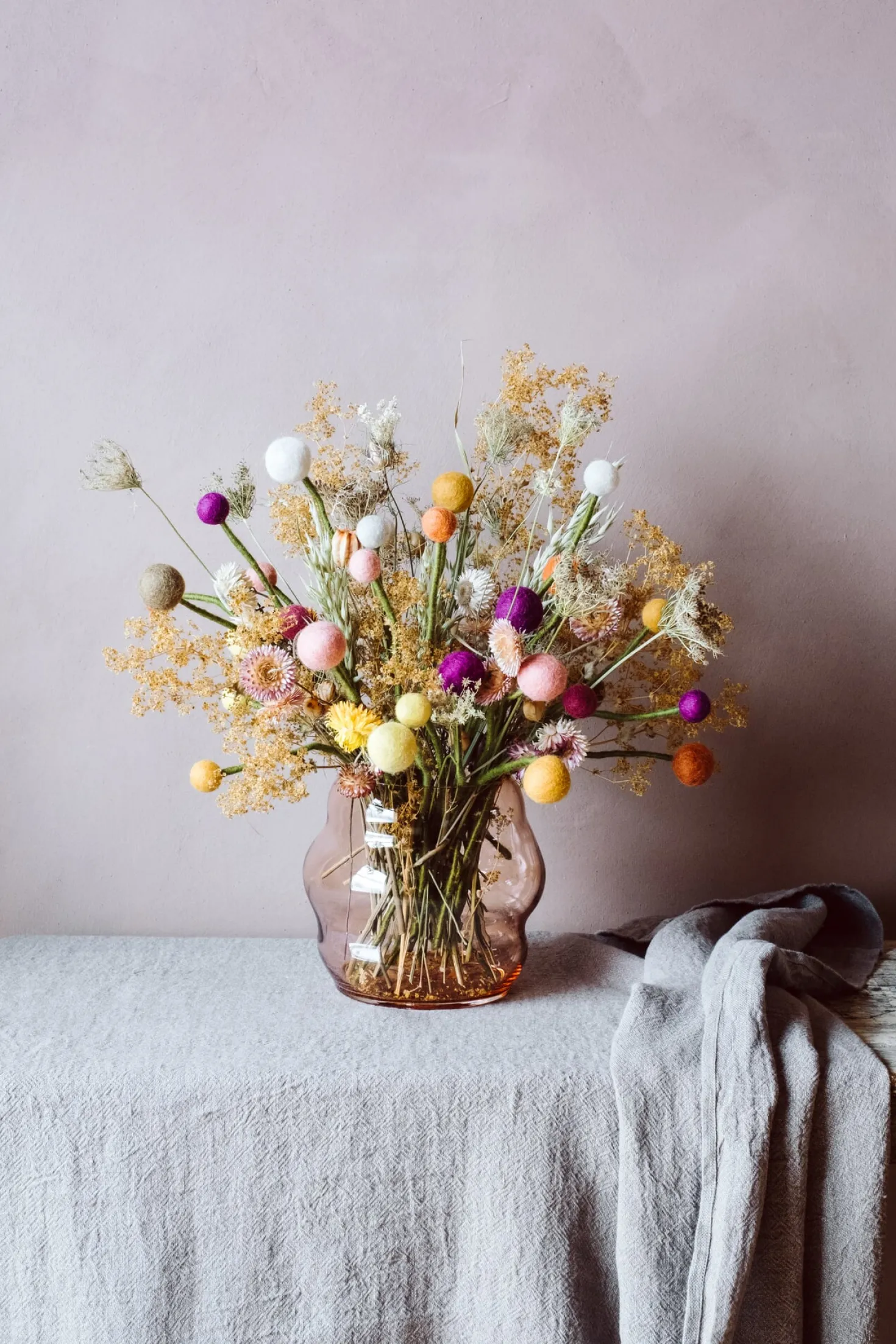 Set Filz-Blumen