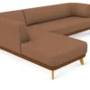 Sofa-Kombination Linnea Schurwolle und Leder