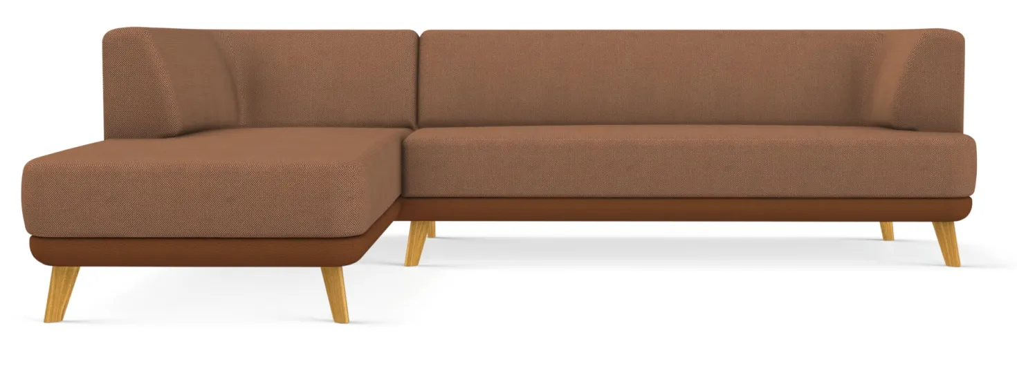 Sofa-Kombination Linnea Schurwolle und Leder
