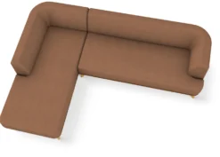 Sofa-Kombination Linnea Schurwolle und Leder