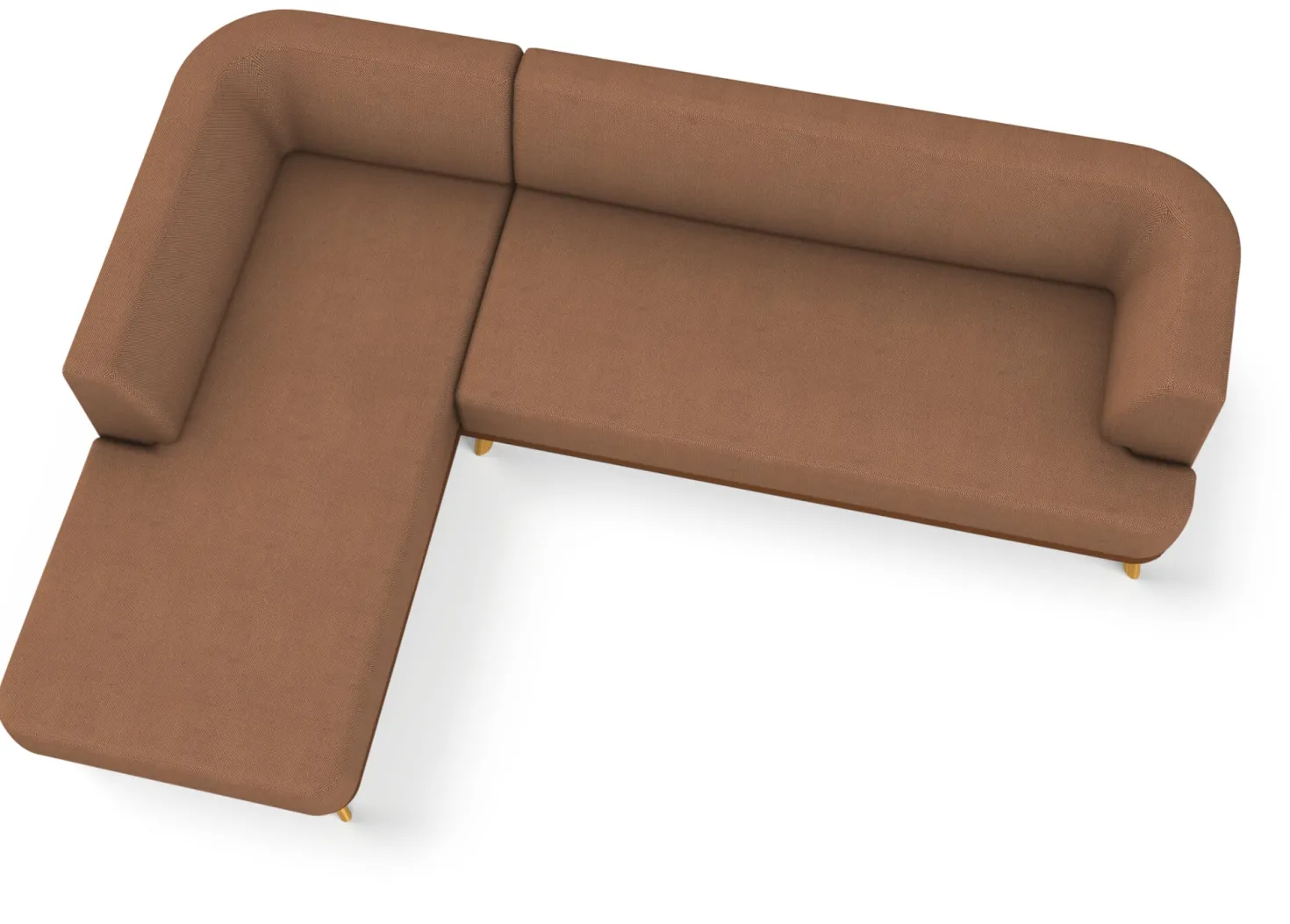 Sofa-Kombination Linnea Schurwolle und Leder