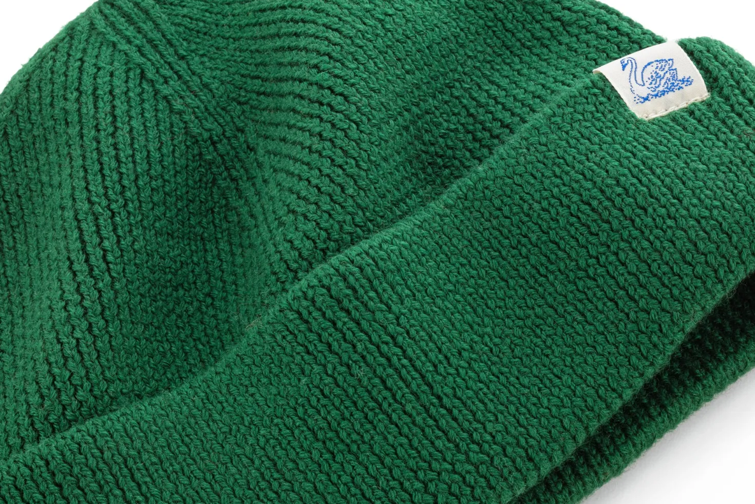 Strickmütze Merinowolle, Grün