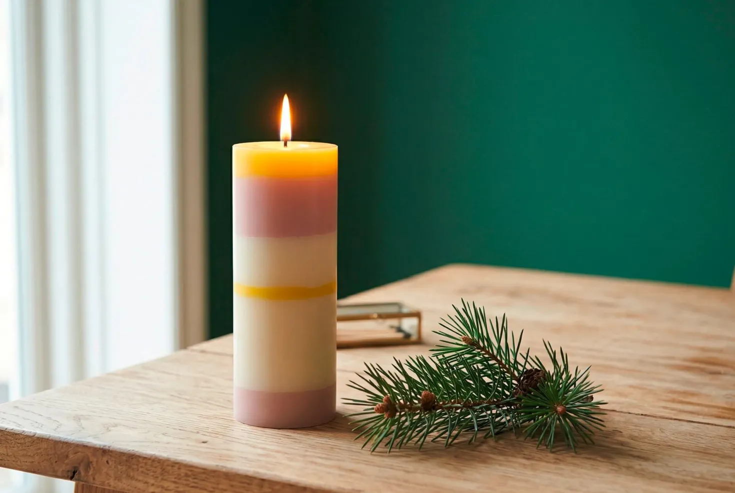Stumpenkerze Weihnachtsengel