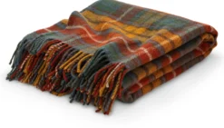 Tartan-Schurwolldecke Antique Buchanan