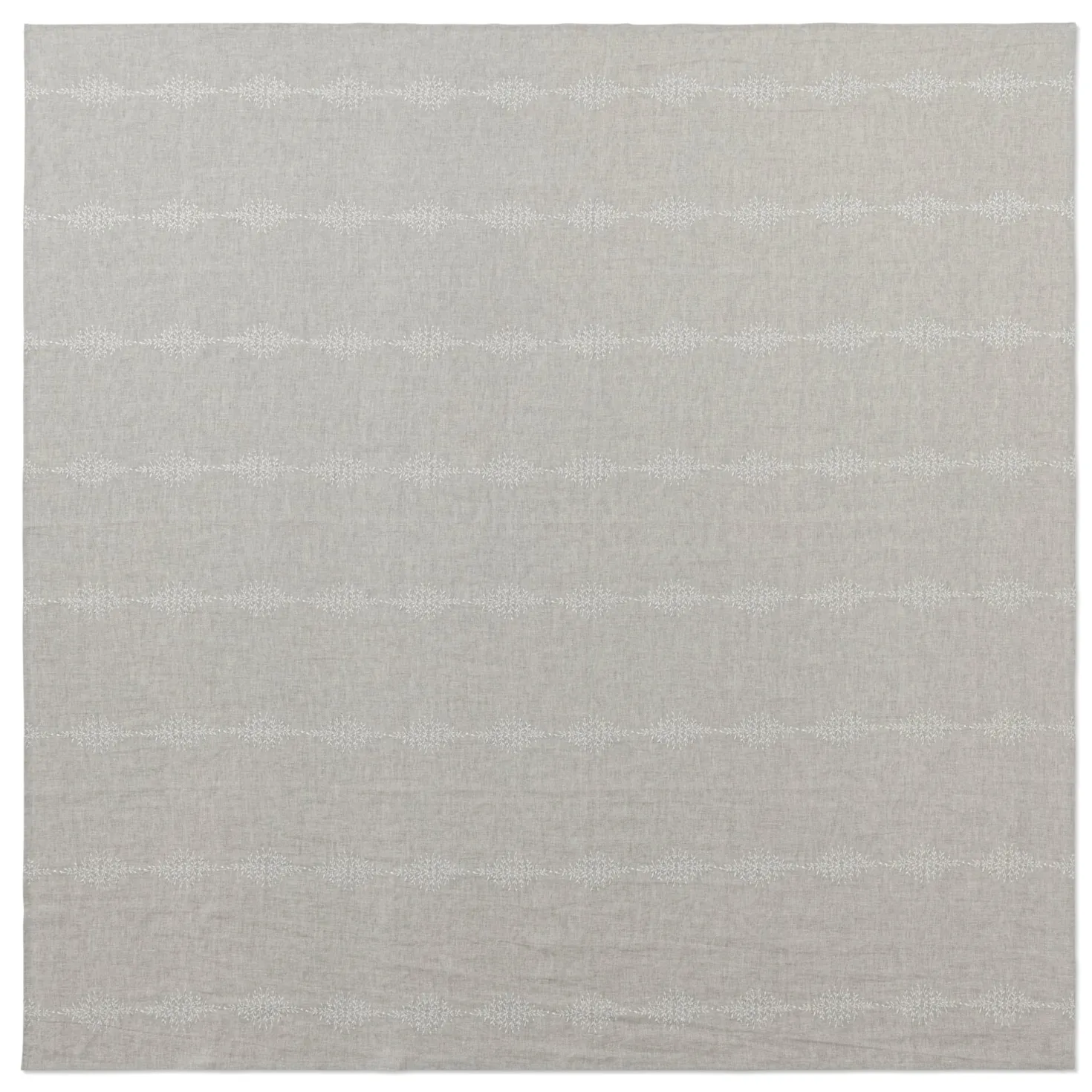 Tischdecke Leinen Blätterranke