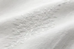 Tischdecke Leinen Blätterranke