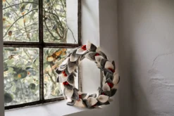 Türkranz Filz Blätter Winterfarben