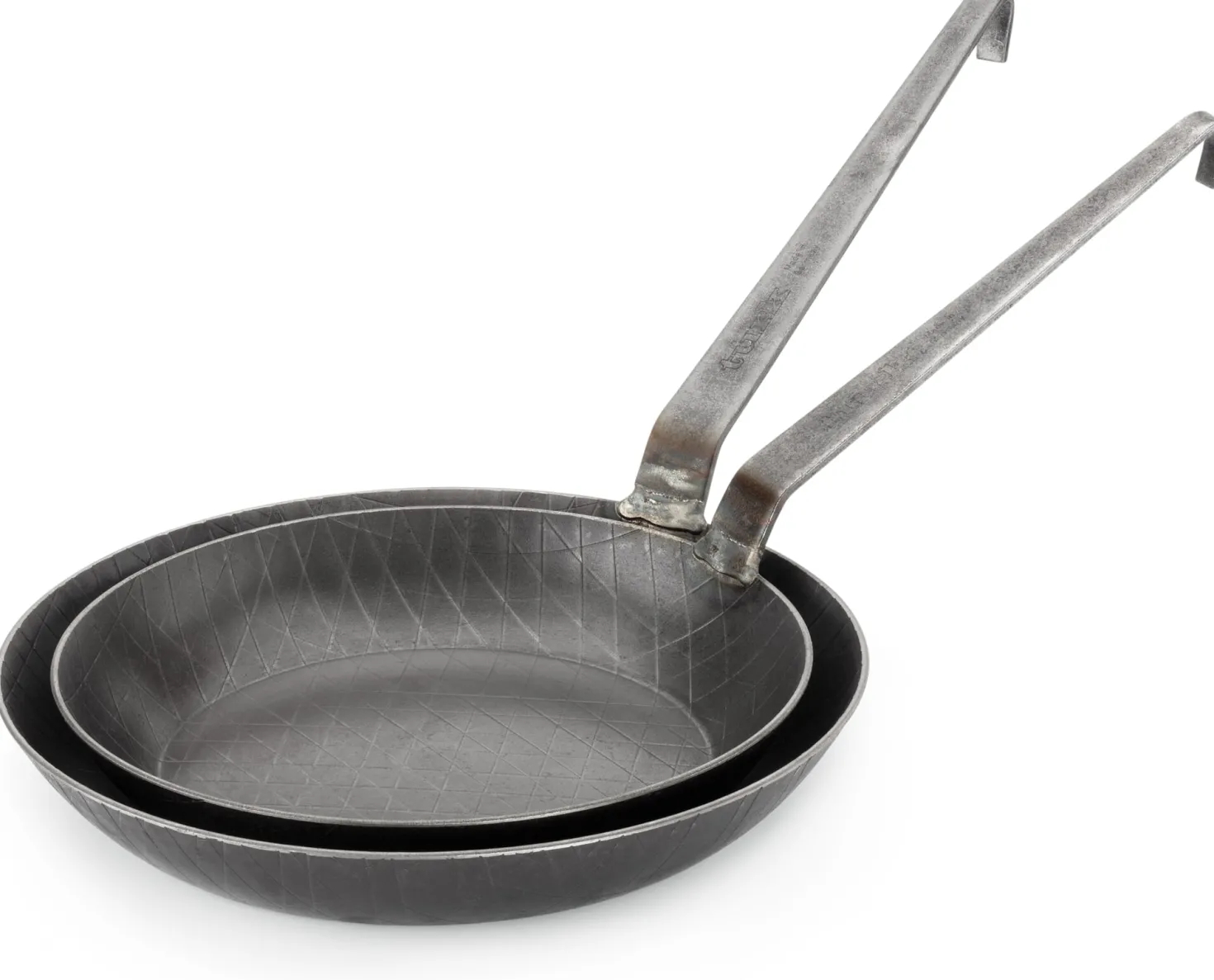 Turk Schmiedeeiserne Bratpfanne mit hohem Rand