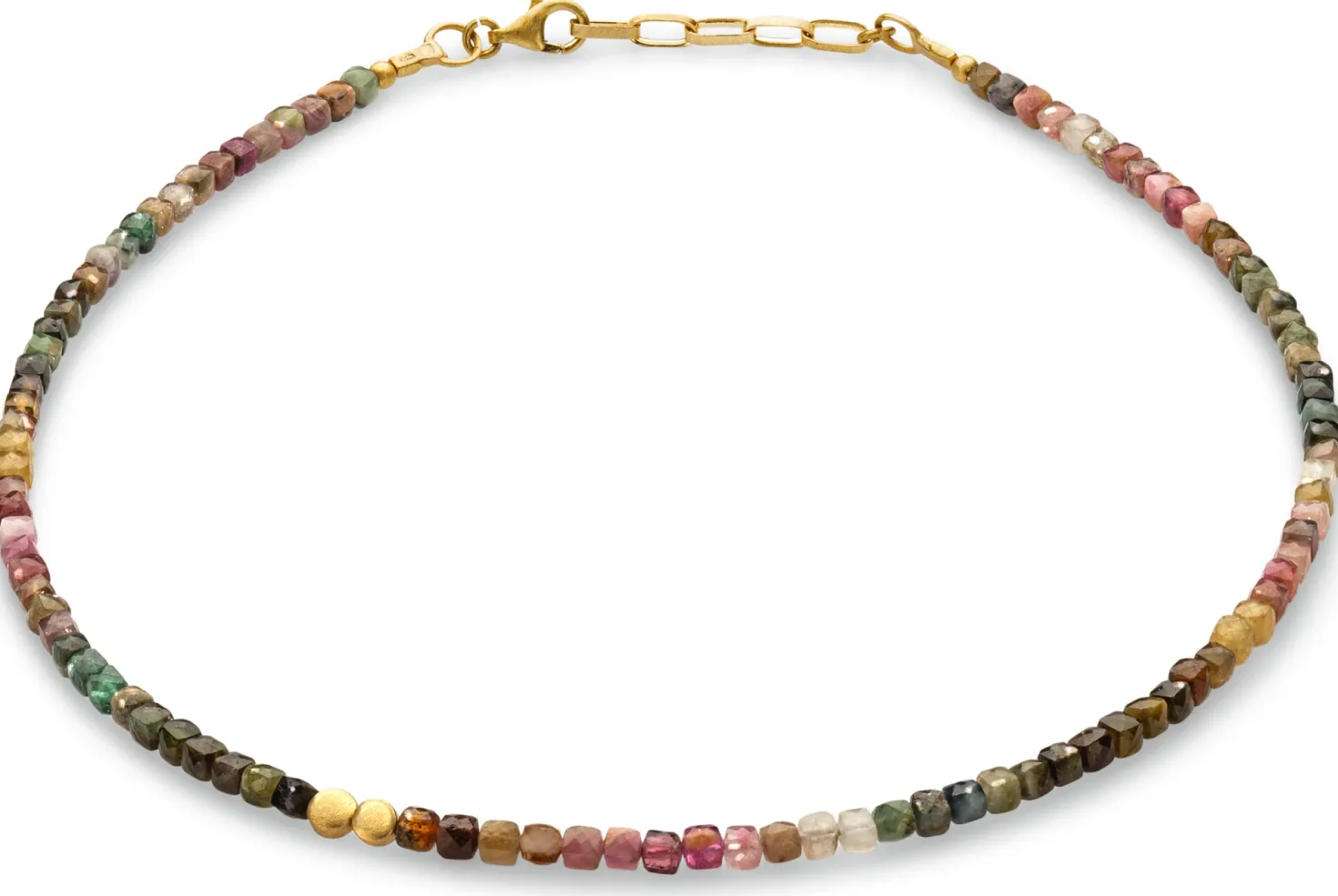 Turmalin-Collier, Rosé-Grün