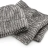 Unisex-Loopschal Rippenstrick, grau