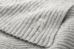 Unisex-Rippenschal meliert, Hellgrau