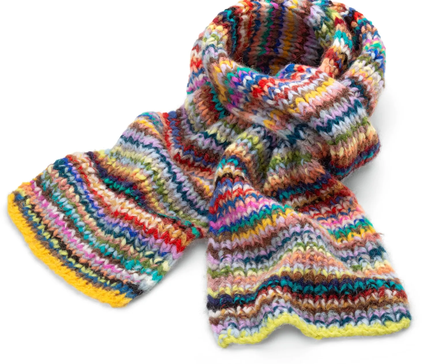 Unisex-Strickschal, Multicolor