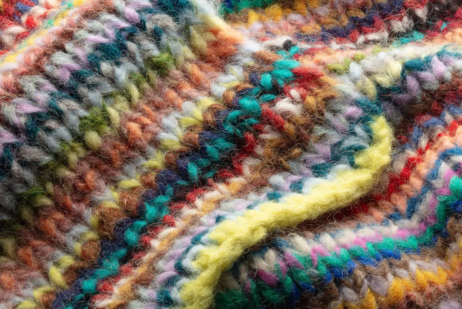 Unisex-Strickschal, Multicolor