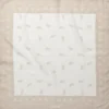 Unisex-Tuch gemustert, Beige-Weiß