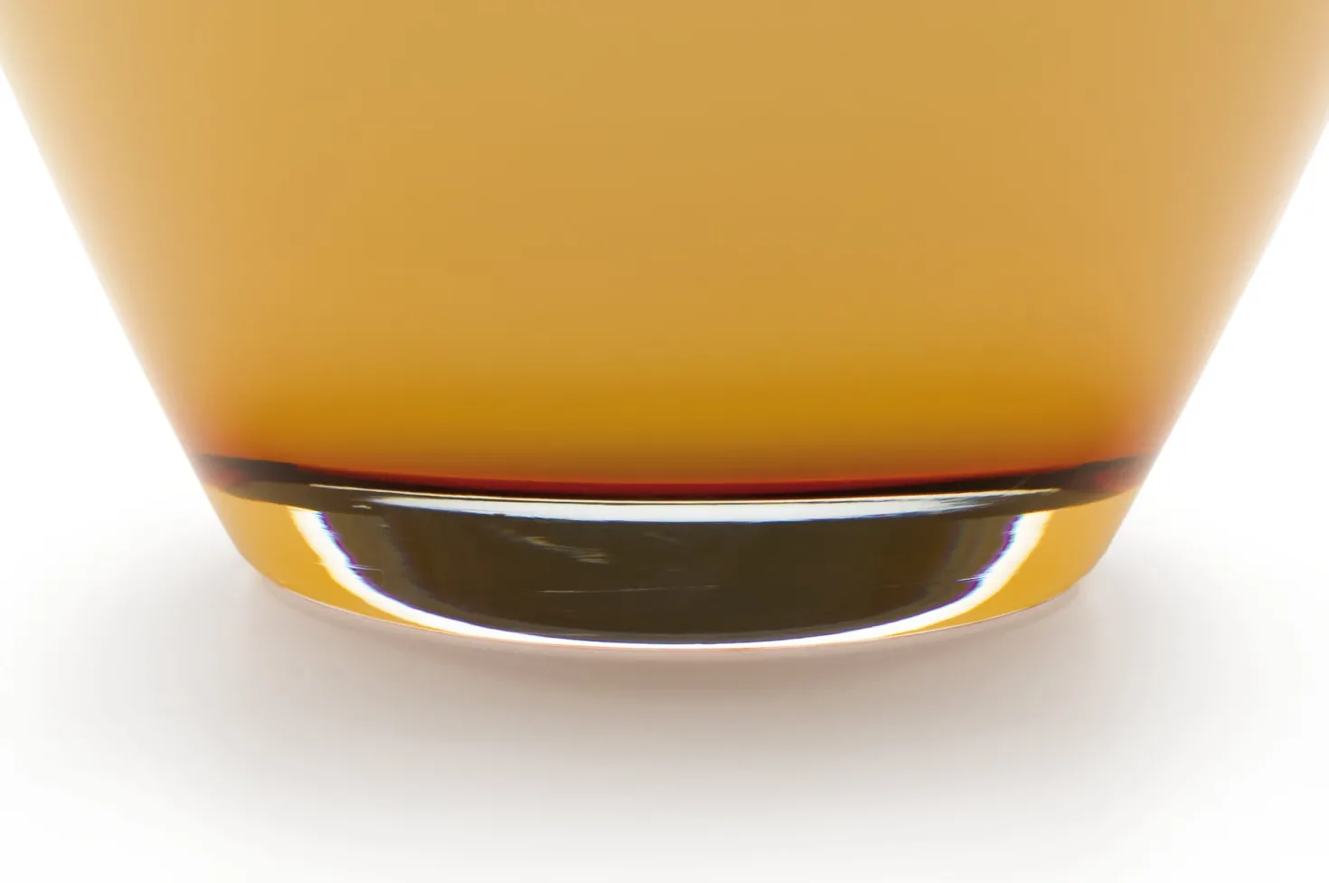 Vase Harzkristall honiggelb