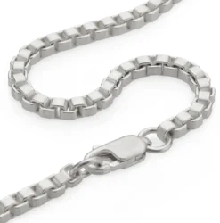 Venezianerkette eckig, Silber
