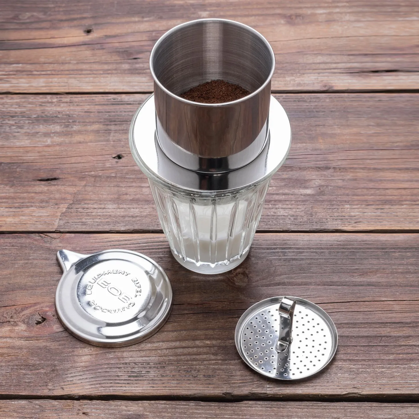 Vietnamesischer Kaffeefilter Edelstahl