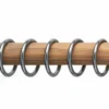 Vorhanggarnitur mit Holzstange