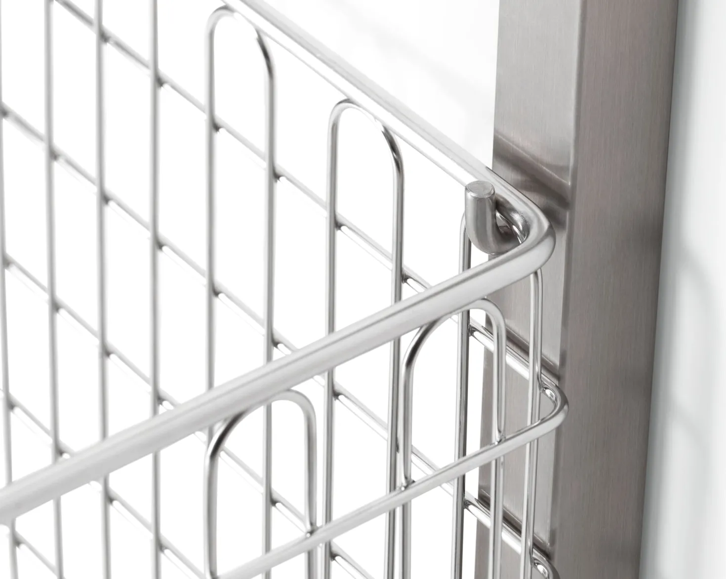 Wandhakenschiene zu Regalsystem Inox