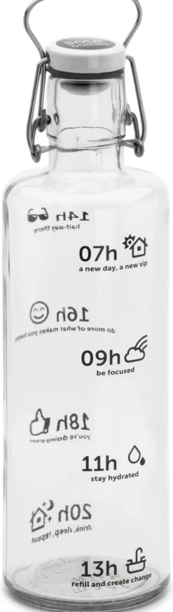 Wasserflasche aus Glas