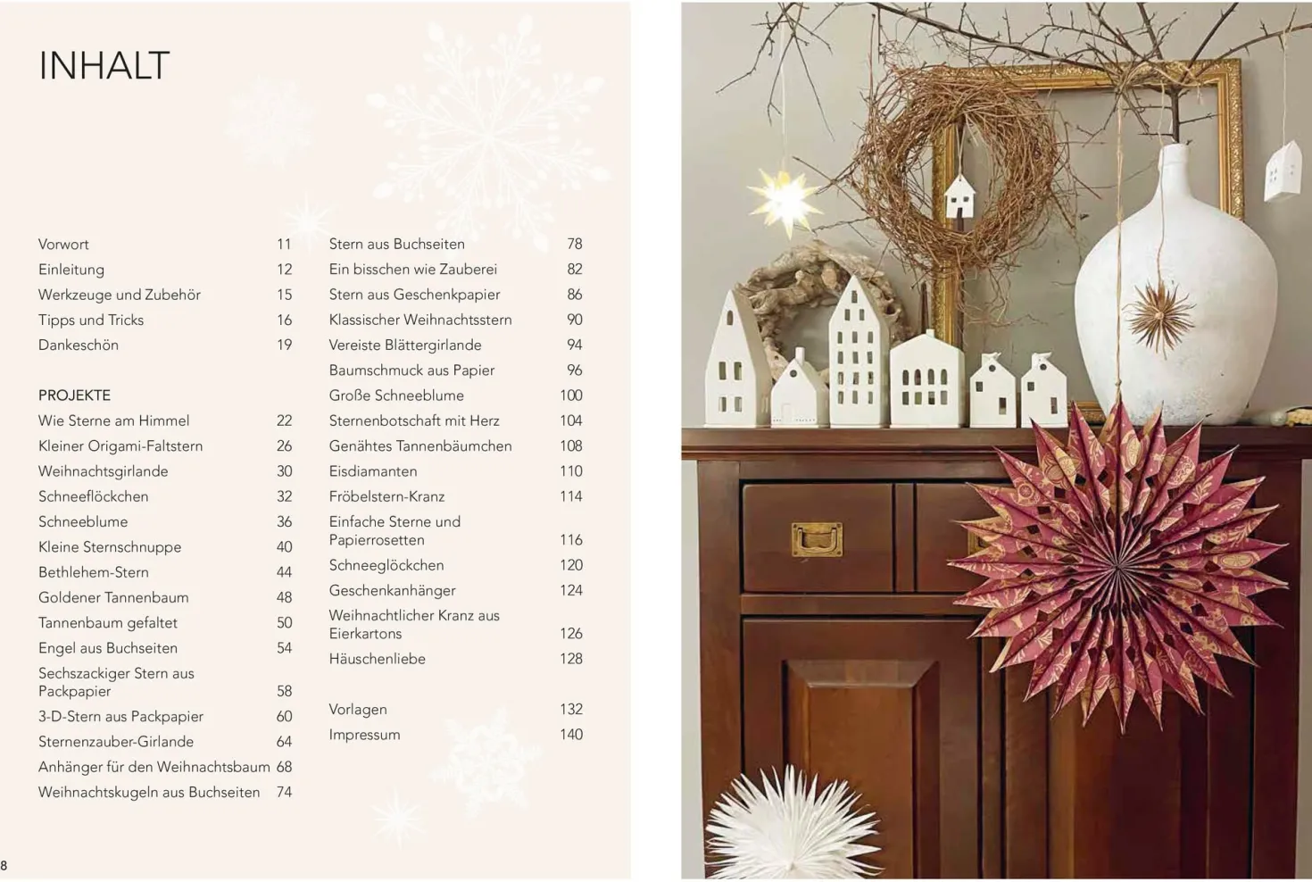 Weihnachtliche Papierdeko