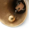 Weihnachtsglocke Bronzeguss mit Zierrand