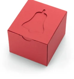 Weihnachtsglocke Bronzeguss mit Zierrand
