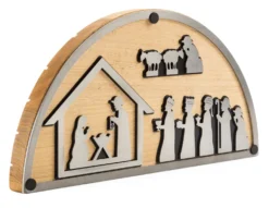 Weihnachtskrippe Edelstahl