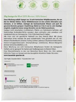 Wildblumenrasen gebietsheimisch