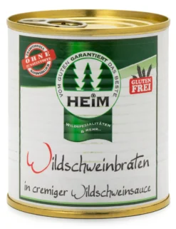 Wildschweinbraten in cremiger Wildschweinsauce