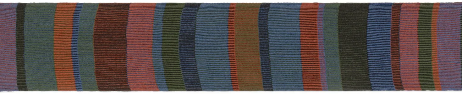 Wollschal quergestreift, mehrfarbig